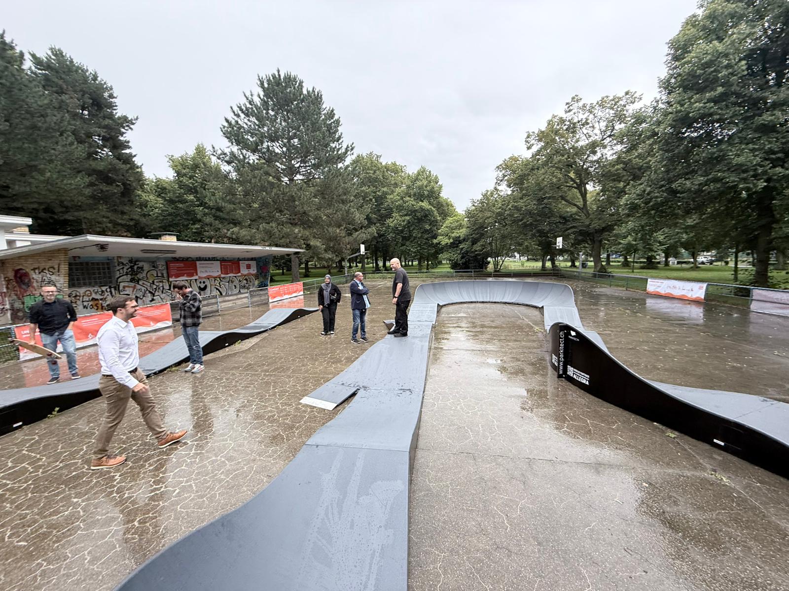 Aufbau Modular Pumptrack Hanau